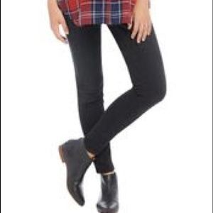 Black maternity jeggings from Motherhood Maternity